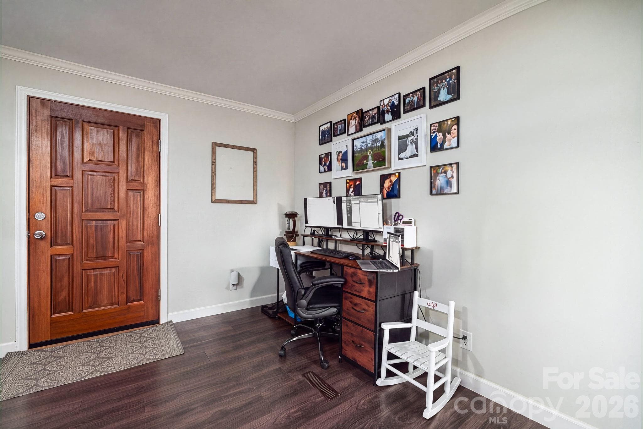 Small corner for home office if all 3 bedrooms are needed - 1718 Woolie Road, Lincolnton