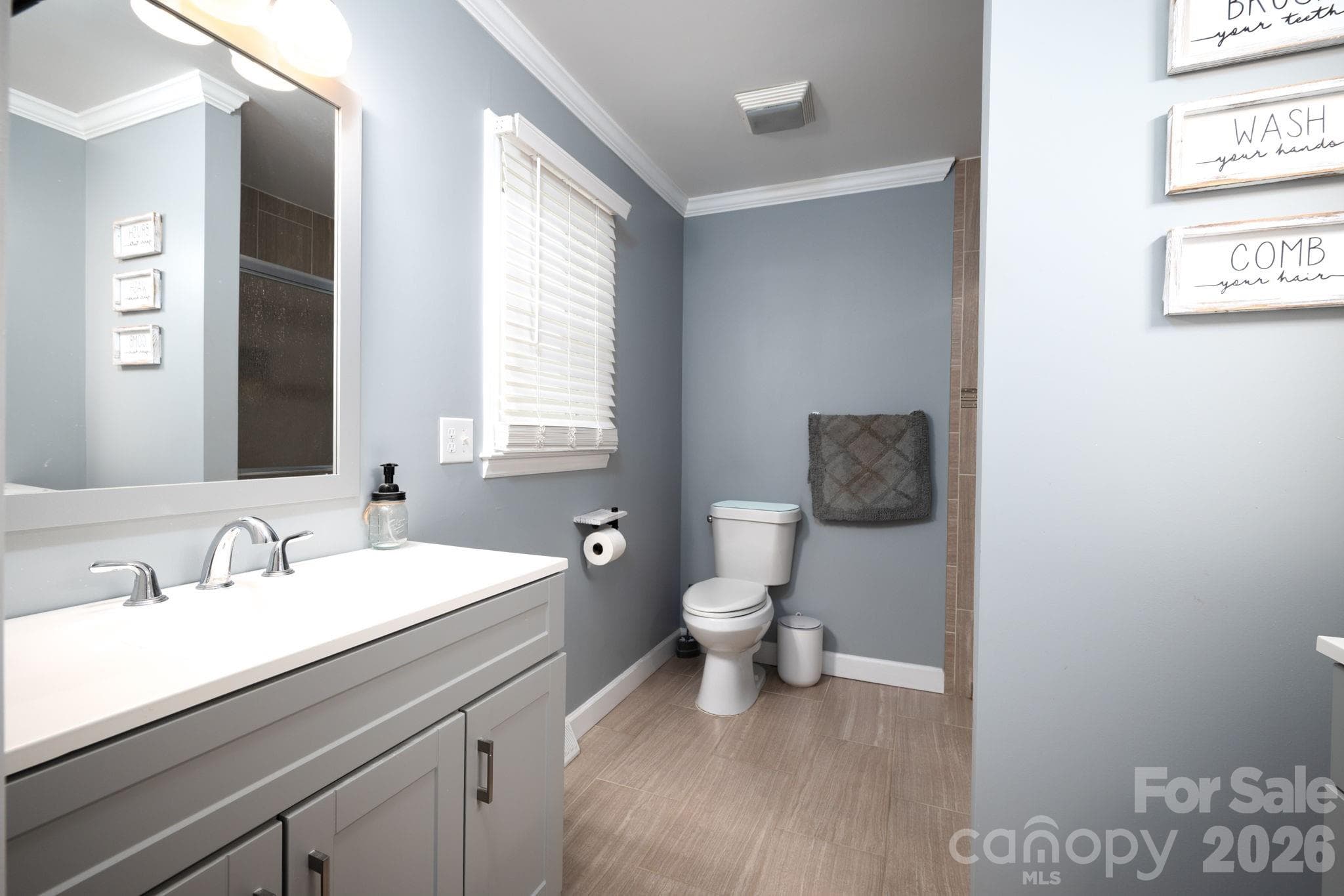 Primary bathroom with walk in shower - 1718 Woolie Road, Lincolnton