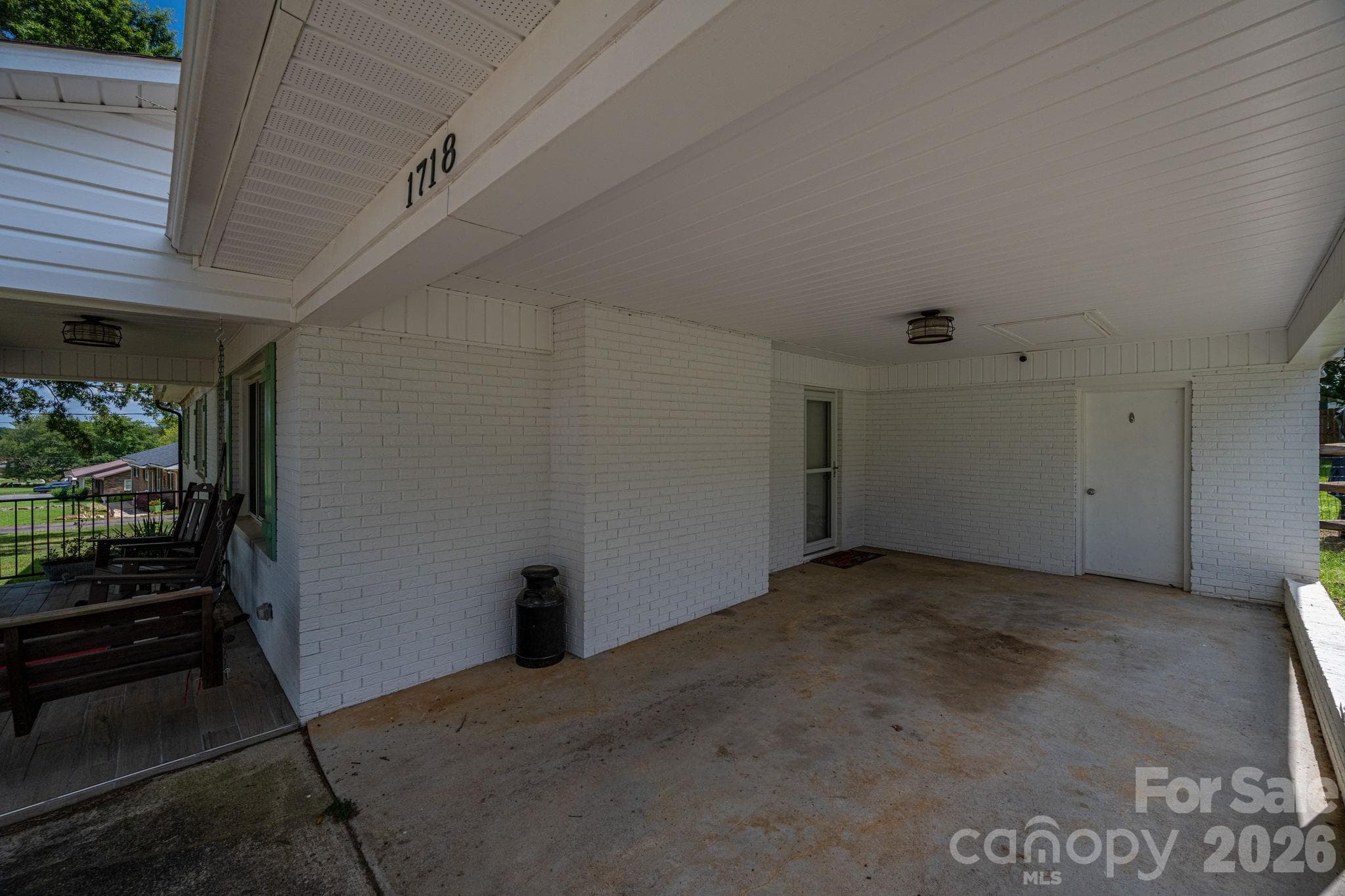 Carport with storage area - 1718 Woolie Road, Lincolnton
