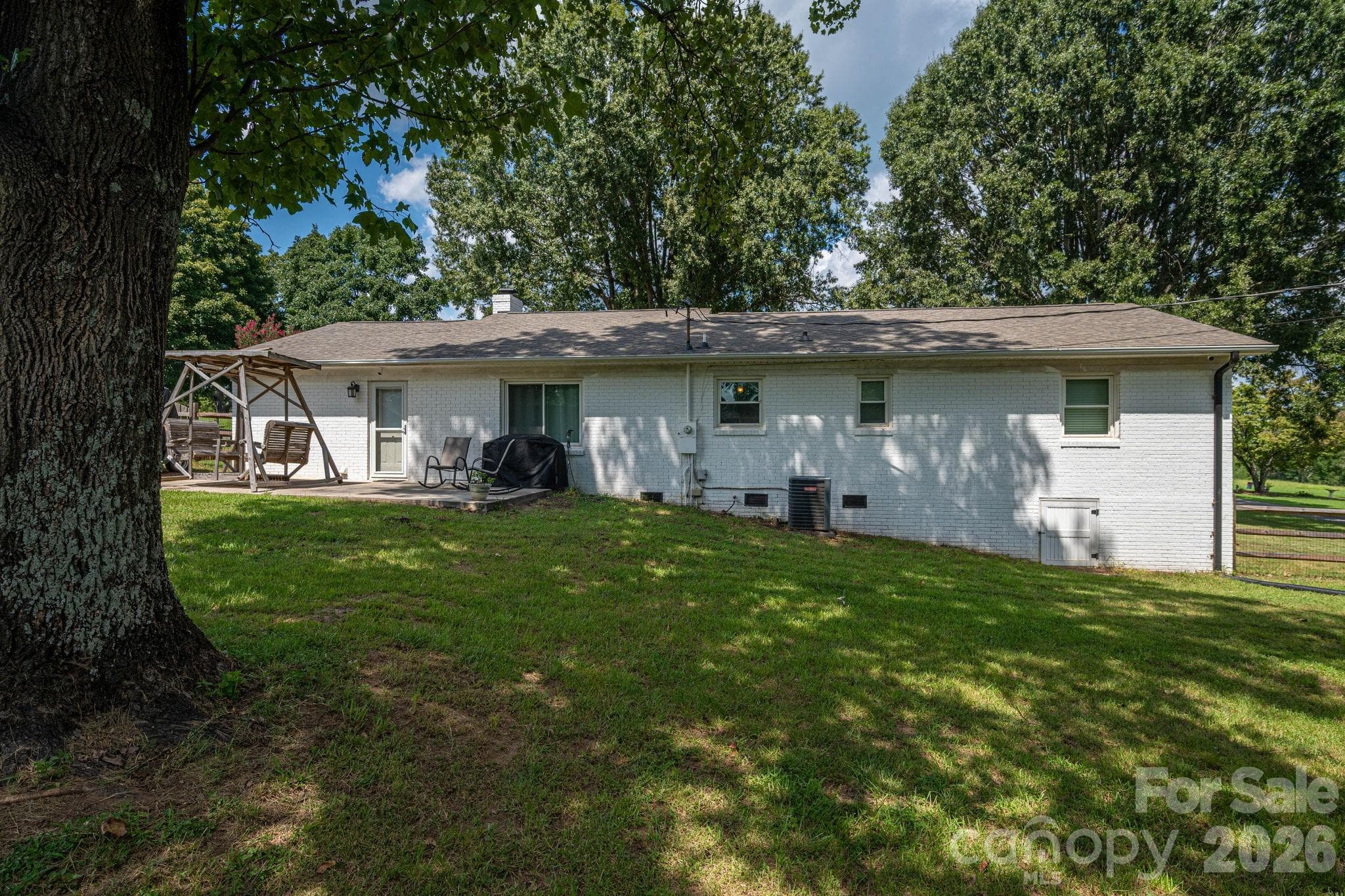 Shaded area in back yard - 1718 Woolie Road, Lincolnton