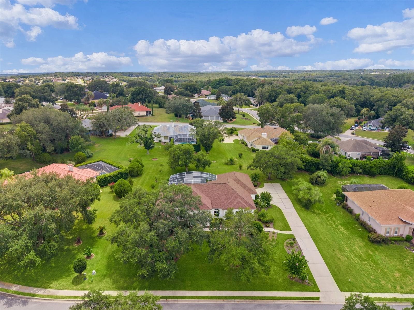 Front Overhead - 39407 TREELINE DR, LADY LAKE