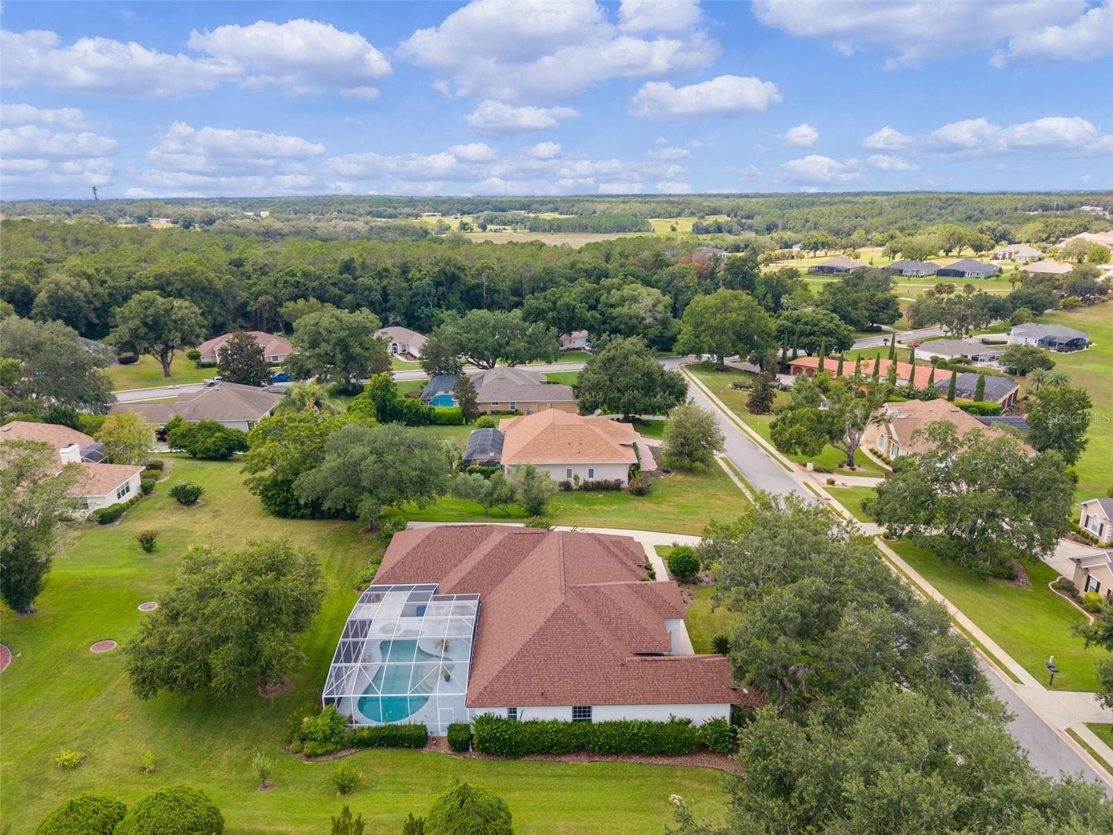 Side Overhead - 39407 TREELINE DR, LADY LAKE