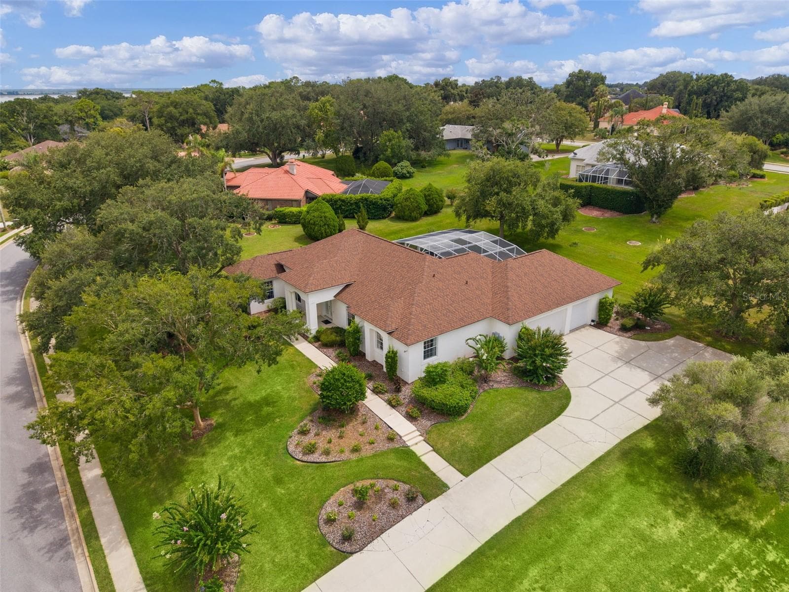 Side Overhead - 39407 TREELINE DR, LADY LAKE