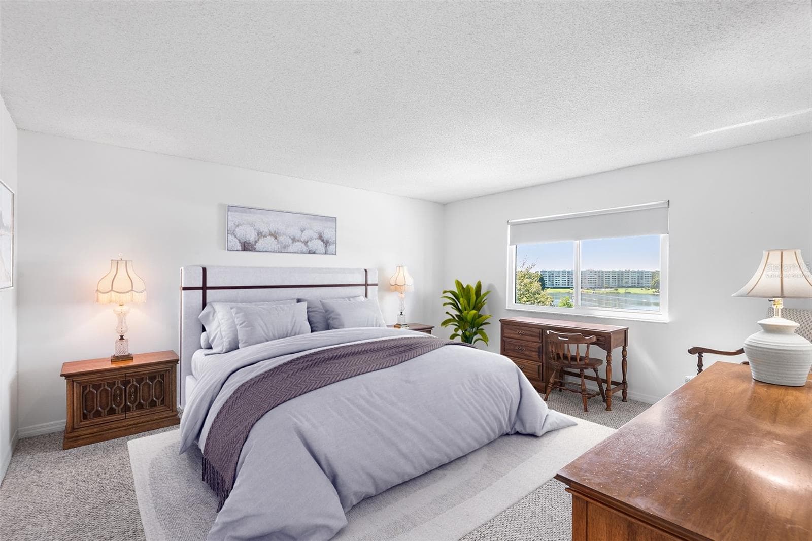 Virtually staged bed - 1776 6TH ST NW #409, WINTER HAVEN
