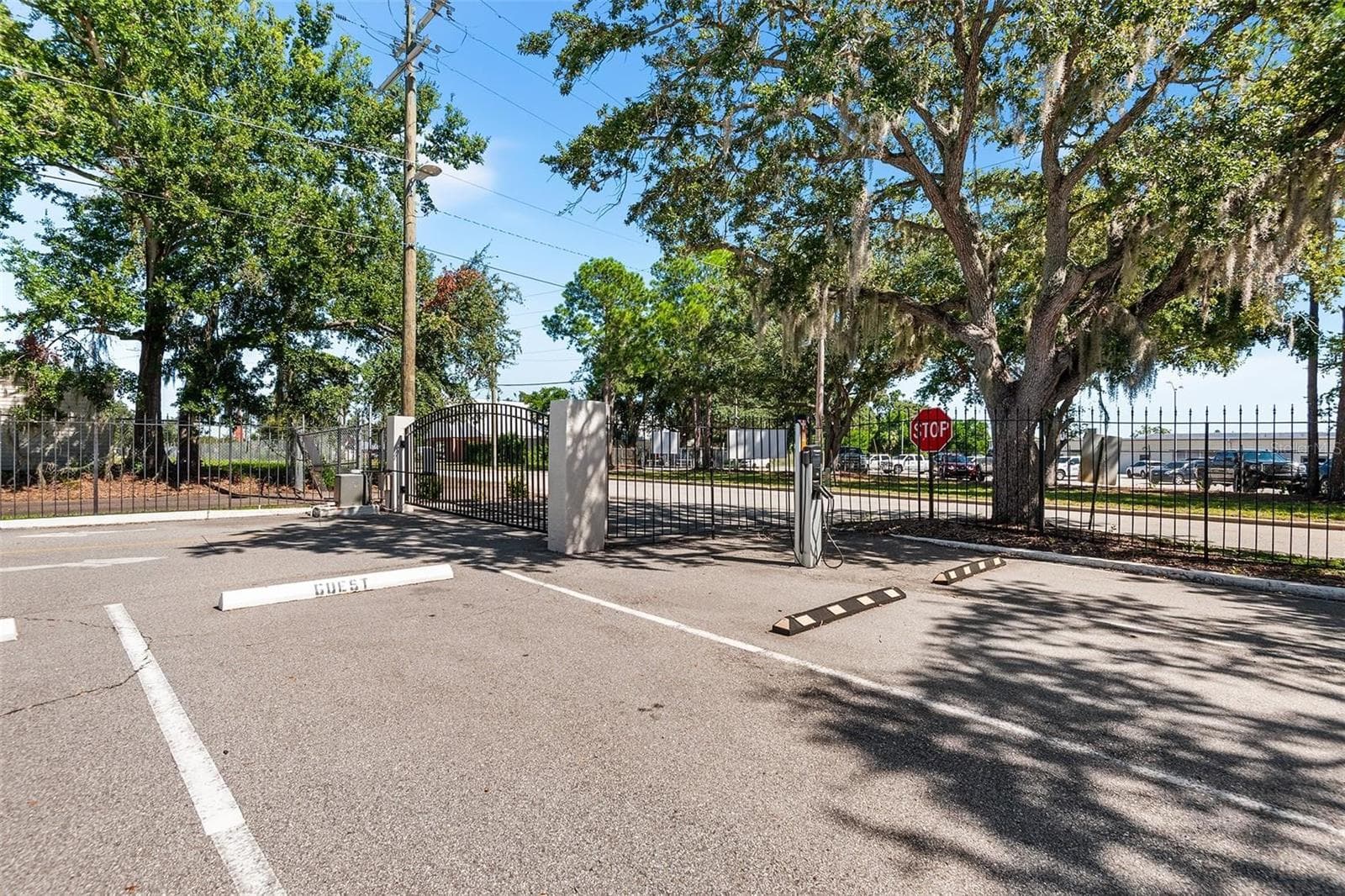 Electric car charging station & rear gate - 1776 6TH ST NW #409, WINTER HAVEN