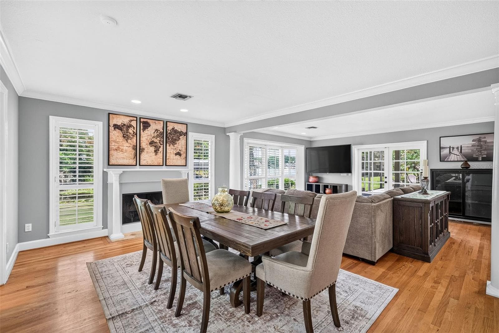 Neutral tones and fireplace - 2260 W CLASSIC COURT, LONGWOOD