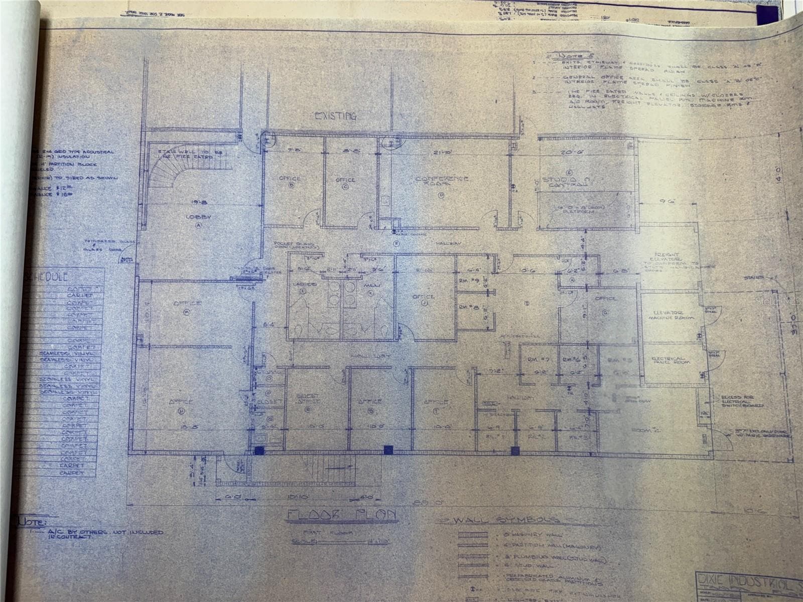 First Floor Blue Print - 365 105TH TER NE, ST PETERSBURG