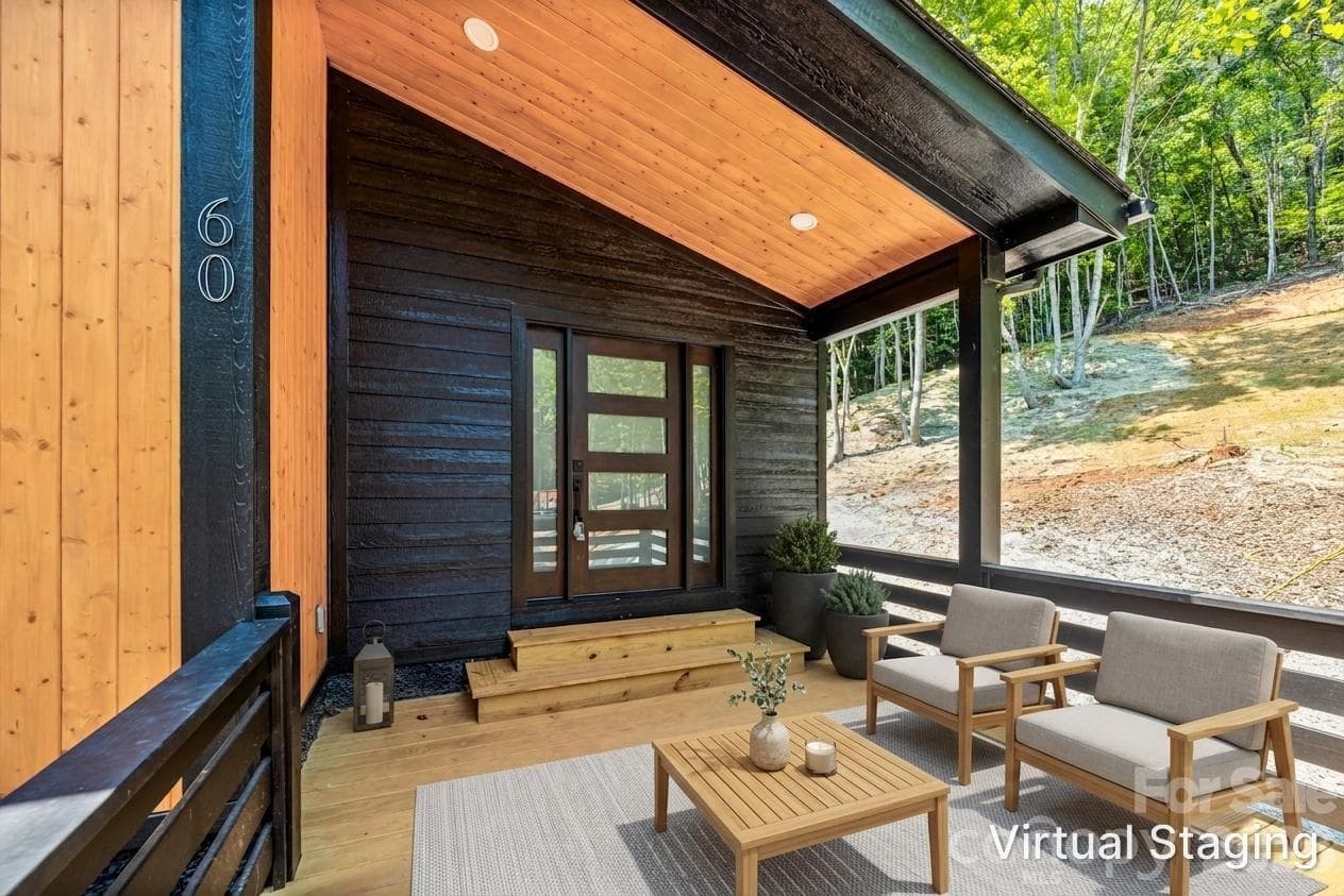 Covered deck – virtually staged - 60 Catatoga Trail, Marion
