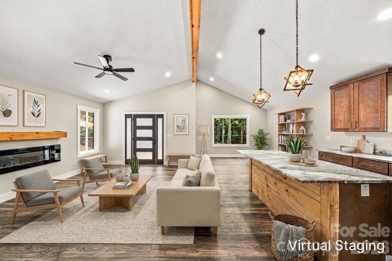 Open living area – virtually staged - 60 Catatoga Trail, Marion
