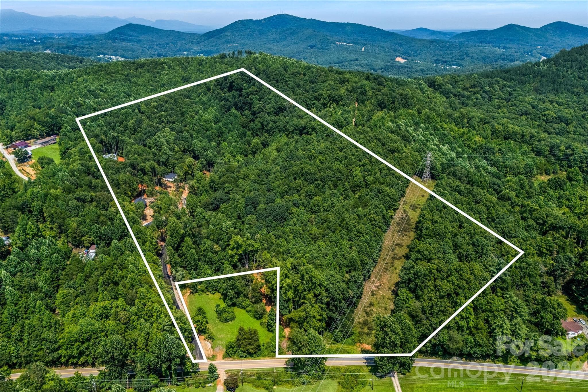 Aerial view of wooded acreage - 60 Catatoga Trail, Marion