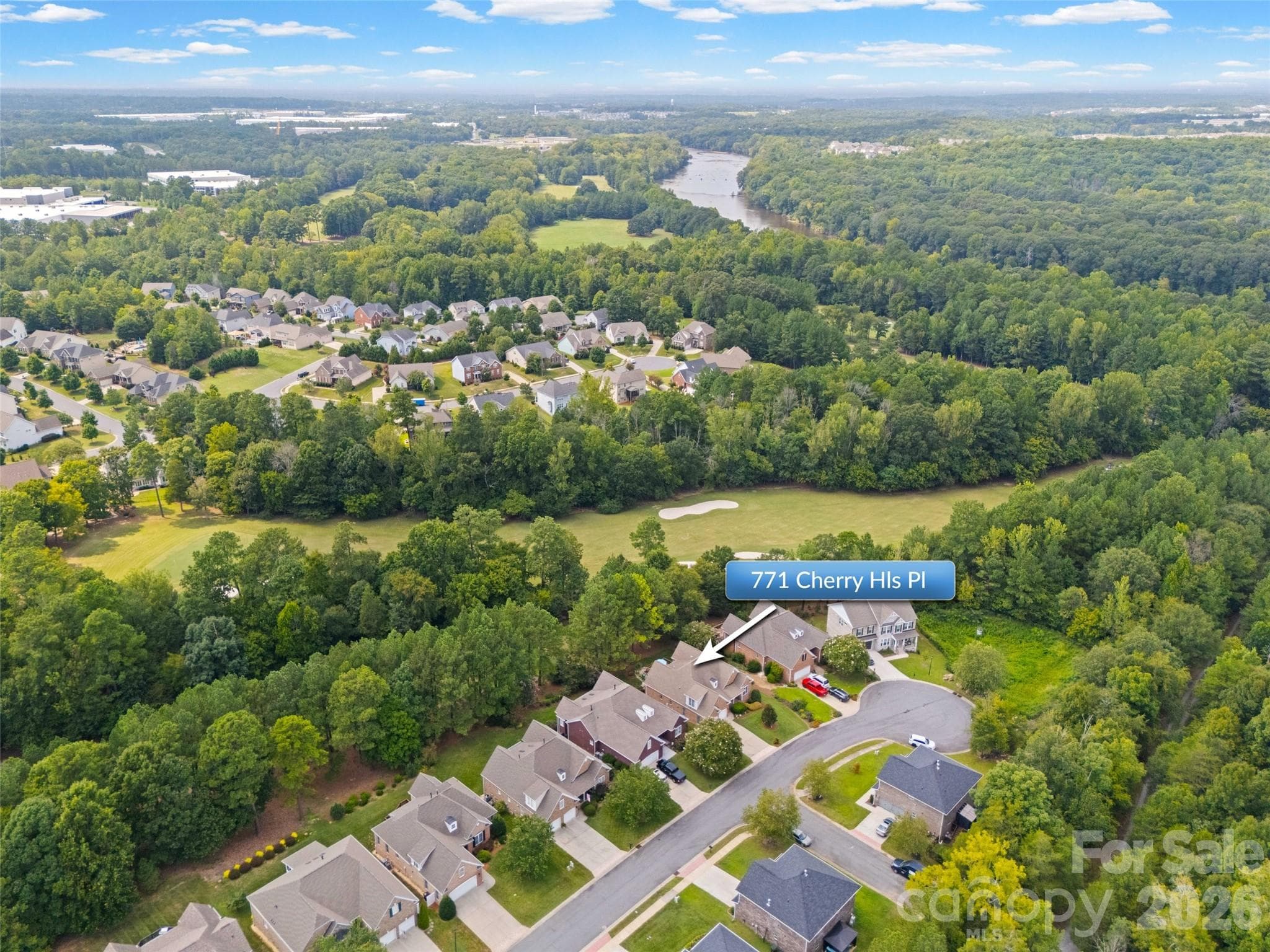 Waterford Golf Club. Home sits on the 13th Tee - 771 Cherry Hills Place, Rock Hill