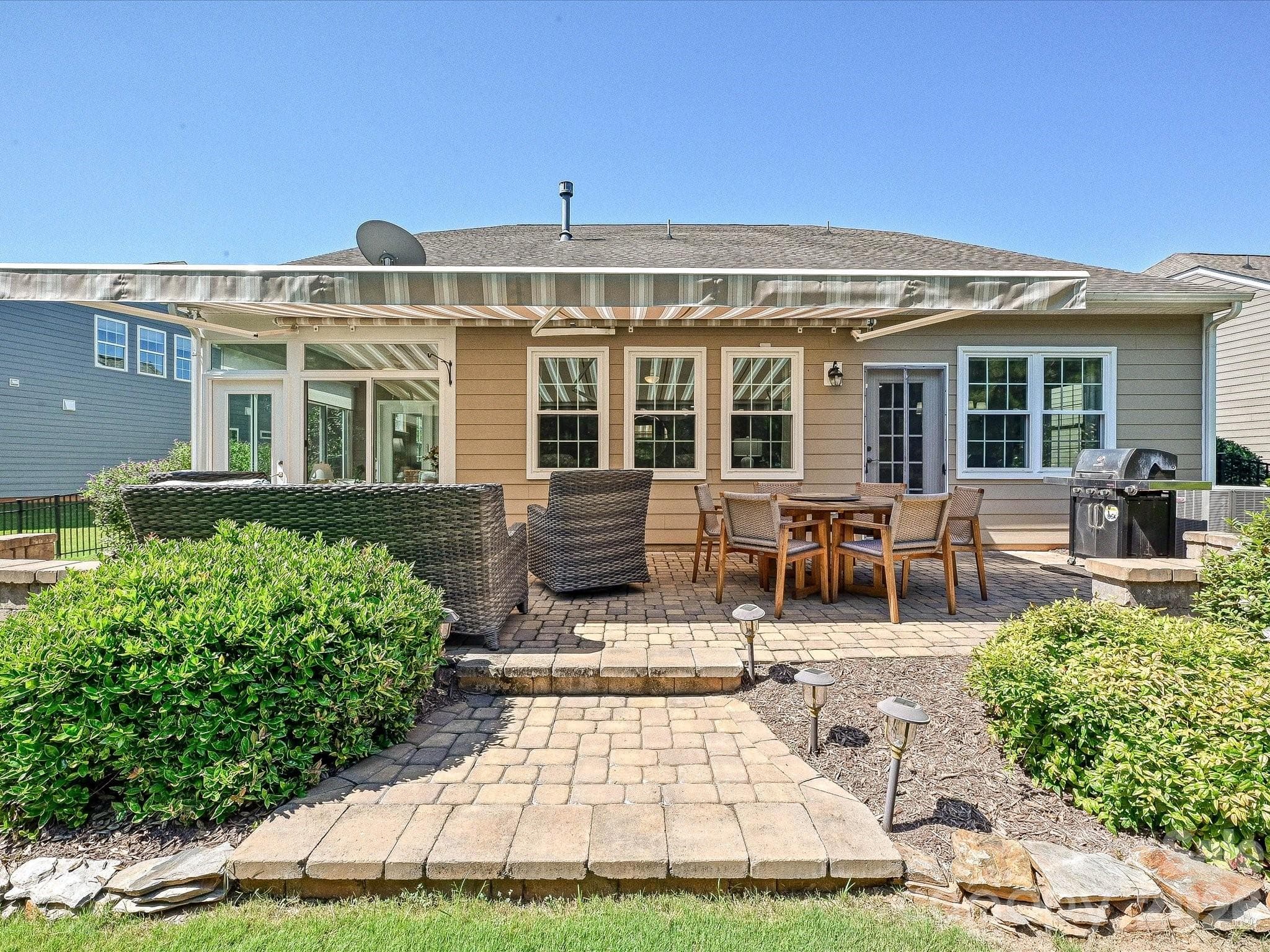 Two Level Patio enhanced with Landscaping - 5060 Big Bend Drive, Lancaster