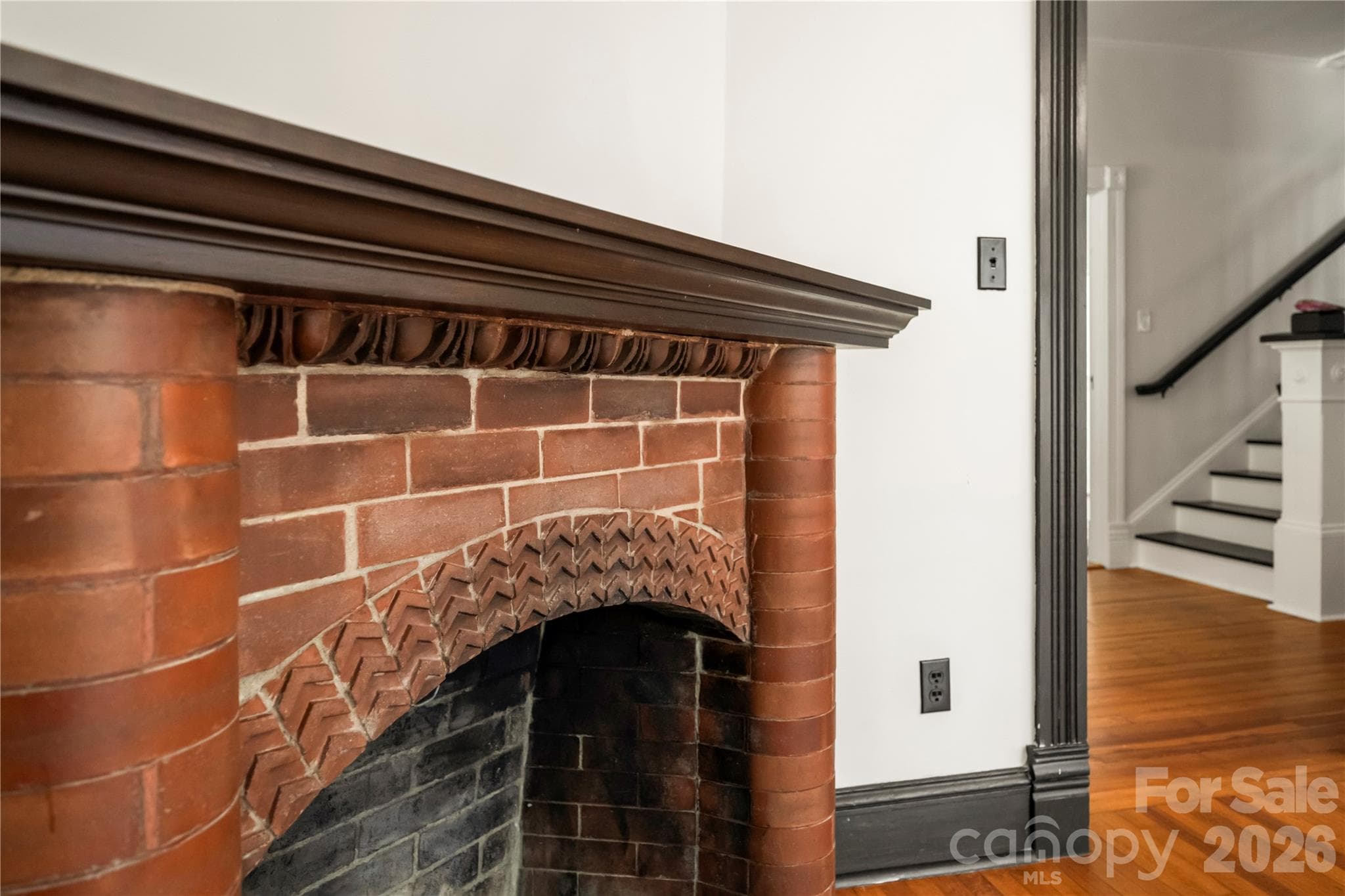 Fireplace Family Room - Main - 103 Hyde Avenue, Tryon