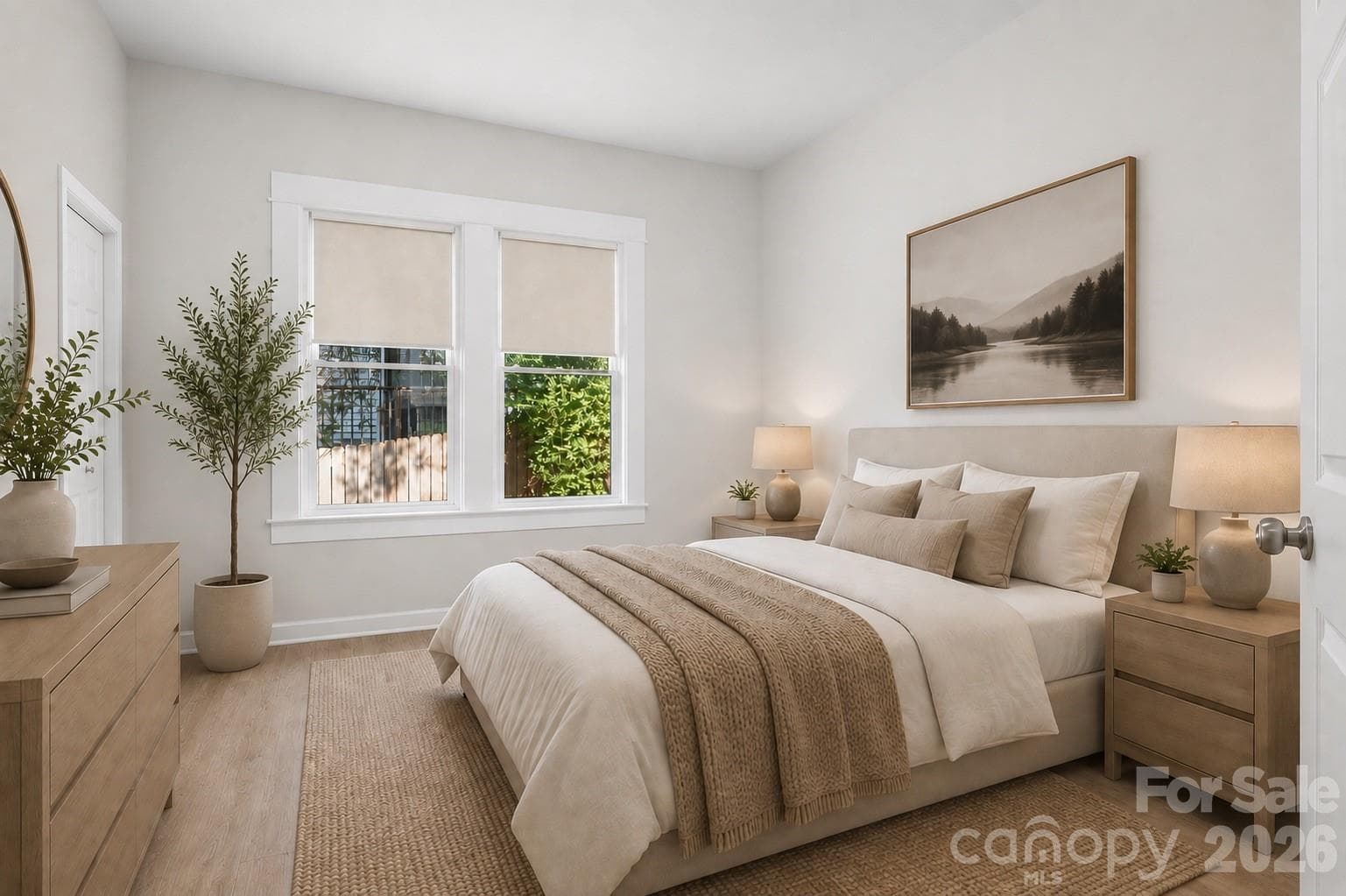 Bedroom 2/Primary Bedroom. Virtually staged - 104 1st Avenue, China Grove