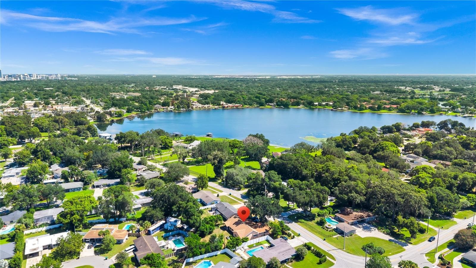 Aerial - looking NE - 3126 S OSCEOLA AVE, ORLANDO