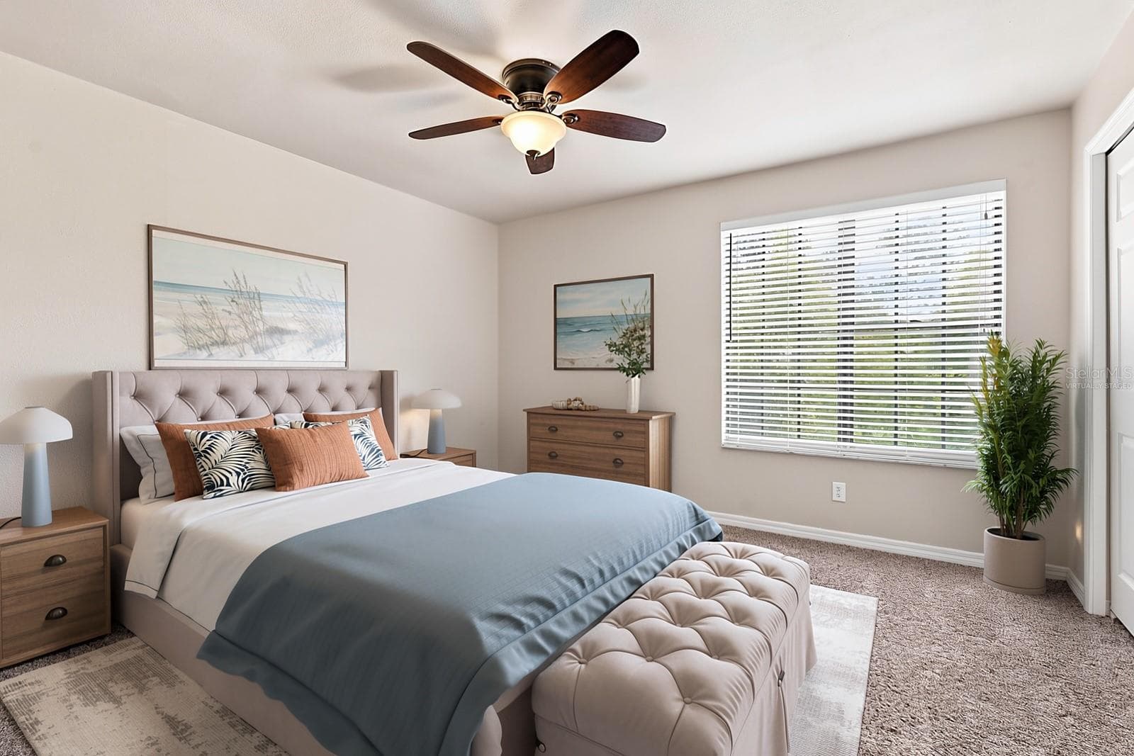 Primary Bedroom - Virtually Staged - 3324 LAUREL VIEW DR, BRANDON