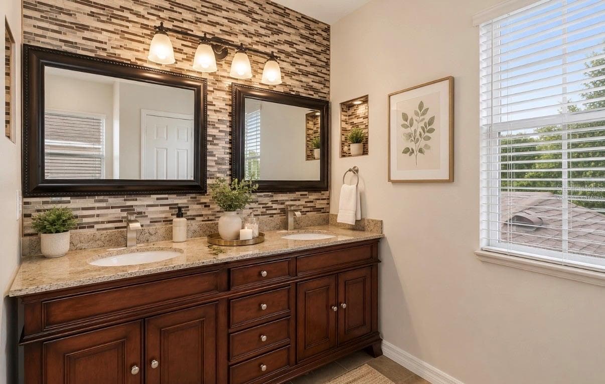 Virtually StagedPrimary Bath - 11232 CREEK HAVEN DR, RIVERVIEW