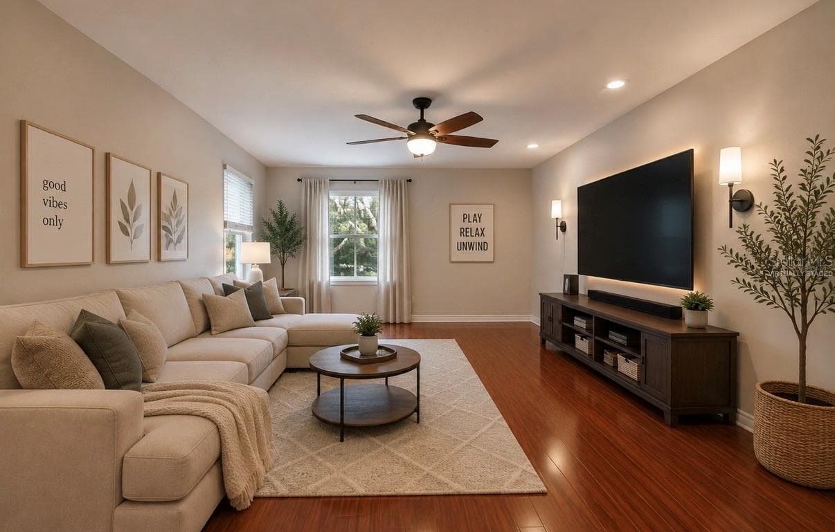 Virtually StagedUpstairs Bonus Room - 11232 CREEK HAVEN DR, RIVERVIEW