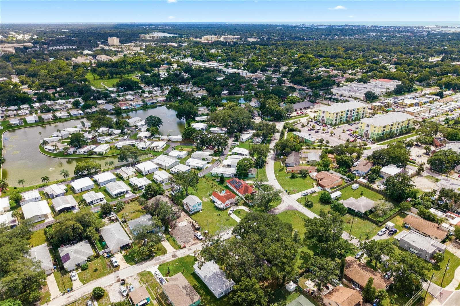 Aerial with lake - 980 7TH ST NW #88, LARGO