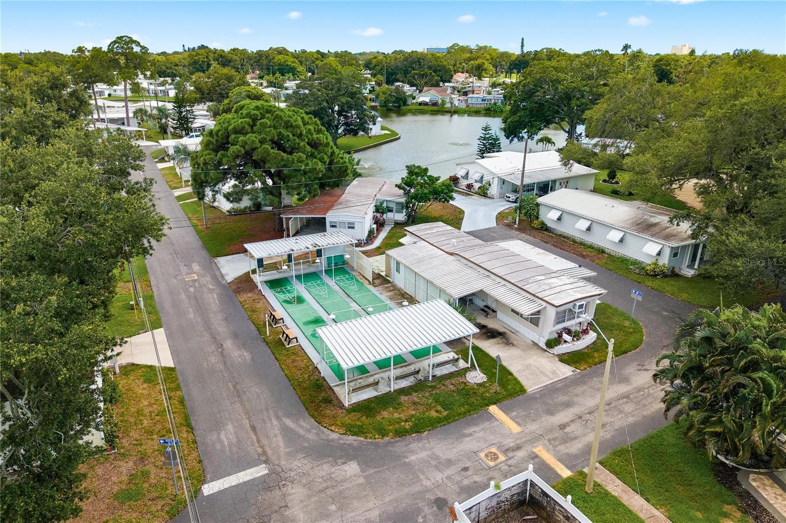 Aerial with lake - 980 7TH ST NW #88, LARGO
