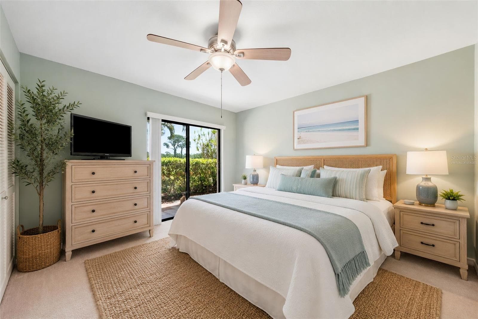 Virtually staged- guest bedroom - 301 MARINER DR #301, TARPON SPRINGS