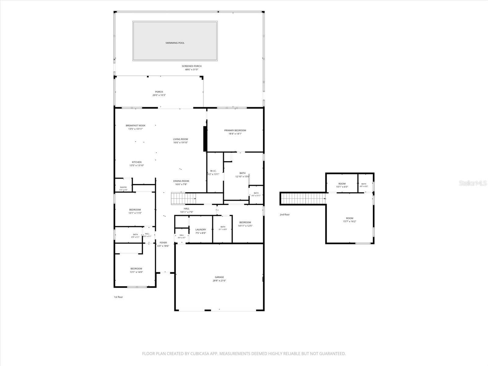 1st and 2nd Floor Plans - 12801 MORNING MIST PL, VENICE