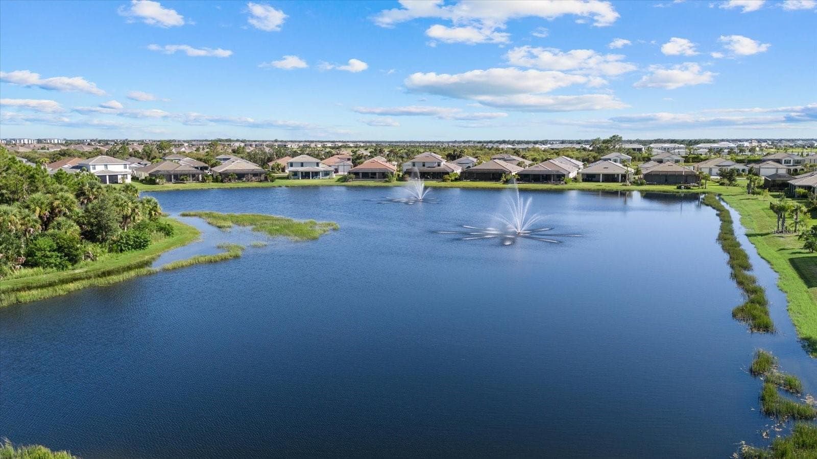 Water View with Community Fountains - 12801 MORNING MIST PL, VENICE