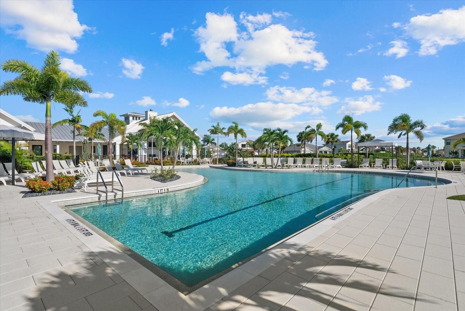 Community Pool with Lap Lane - 12801 MORNING MIST PL, VENICE