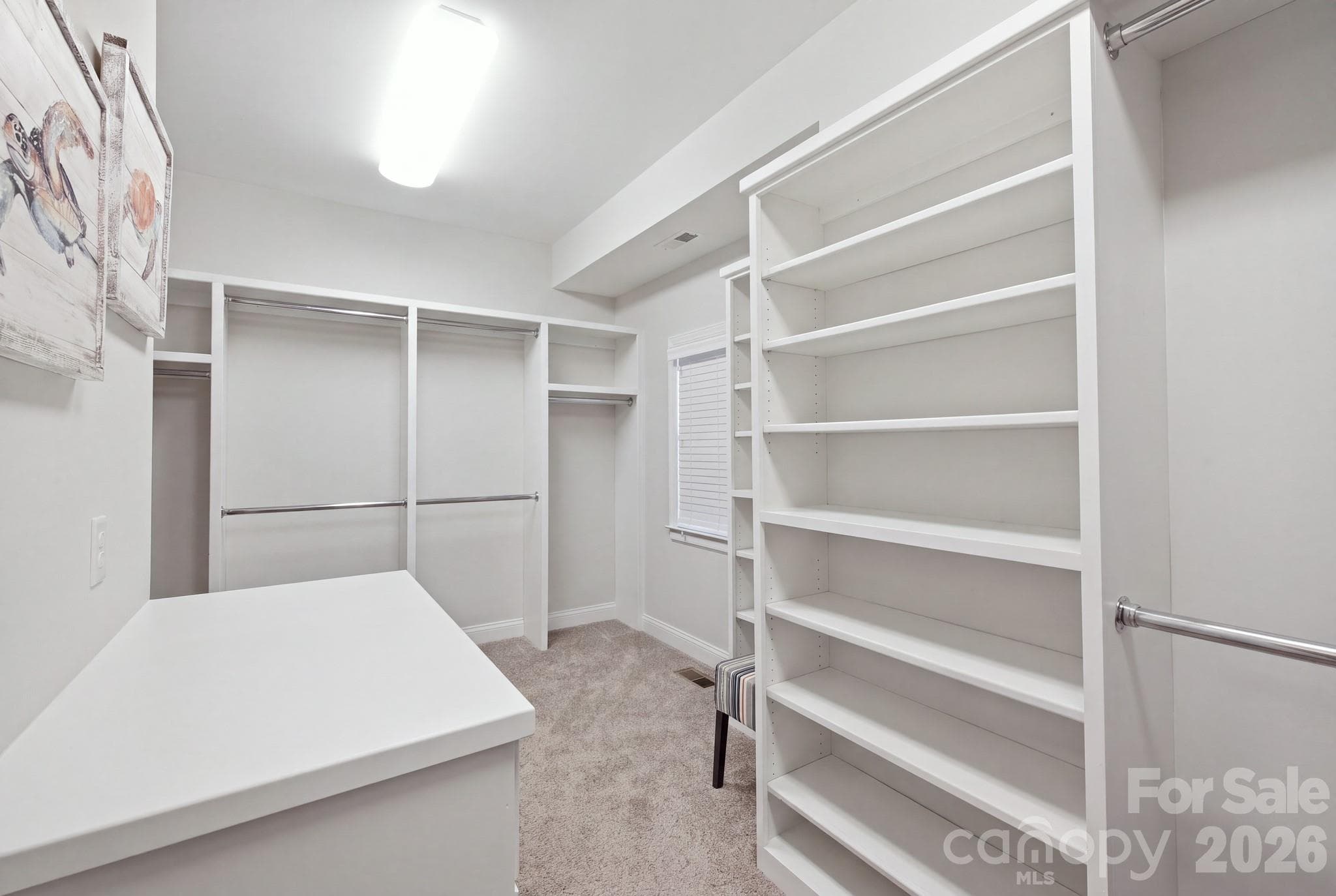 Expansive primary closet with items virtually removed - 7197 Windy Ridge Drive, Iron Station