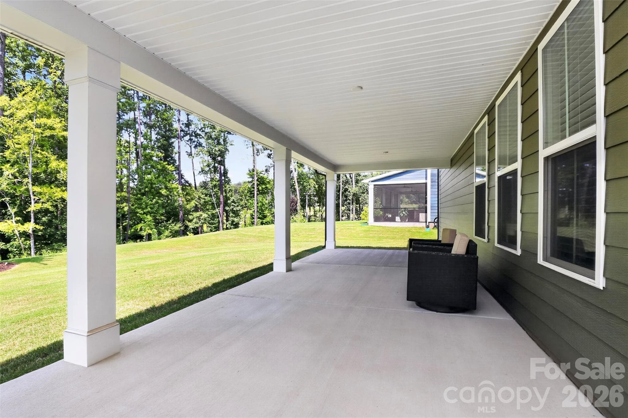 Rear covered patio - 235 Supernova Drive, York