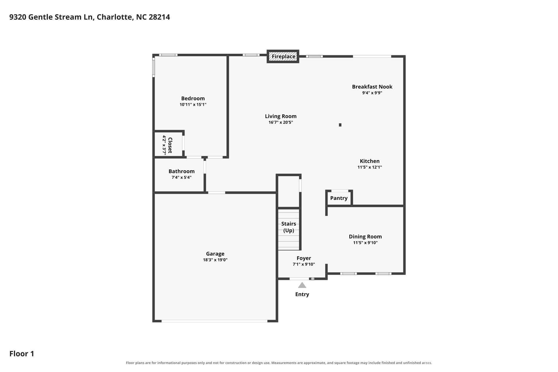 Single Family Residence at 9320 Gentle Stream Lane, Charlotte, photo 20 of 21