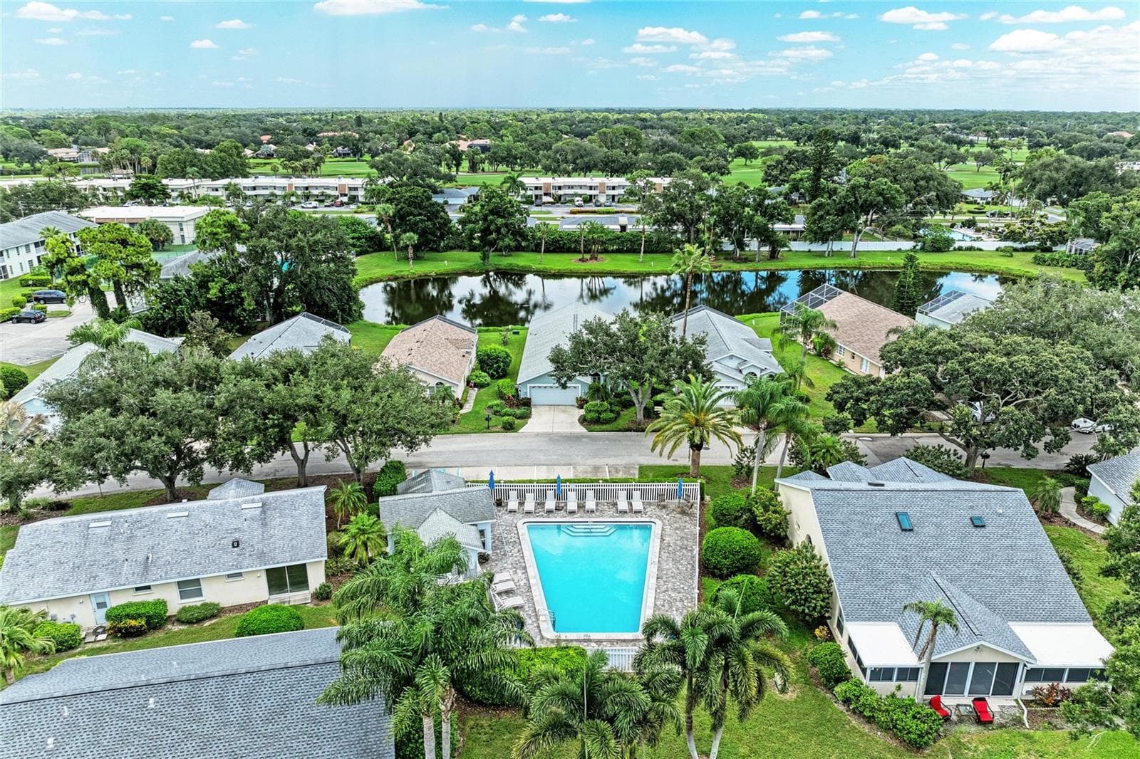 COMMUNITY POOL -100 YARDS AWAY. - 7488 ELEANOR CIR, SARASOTA