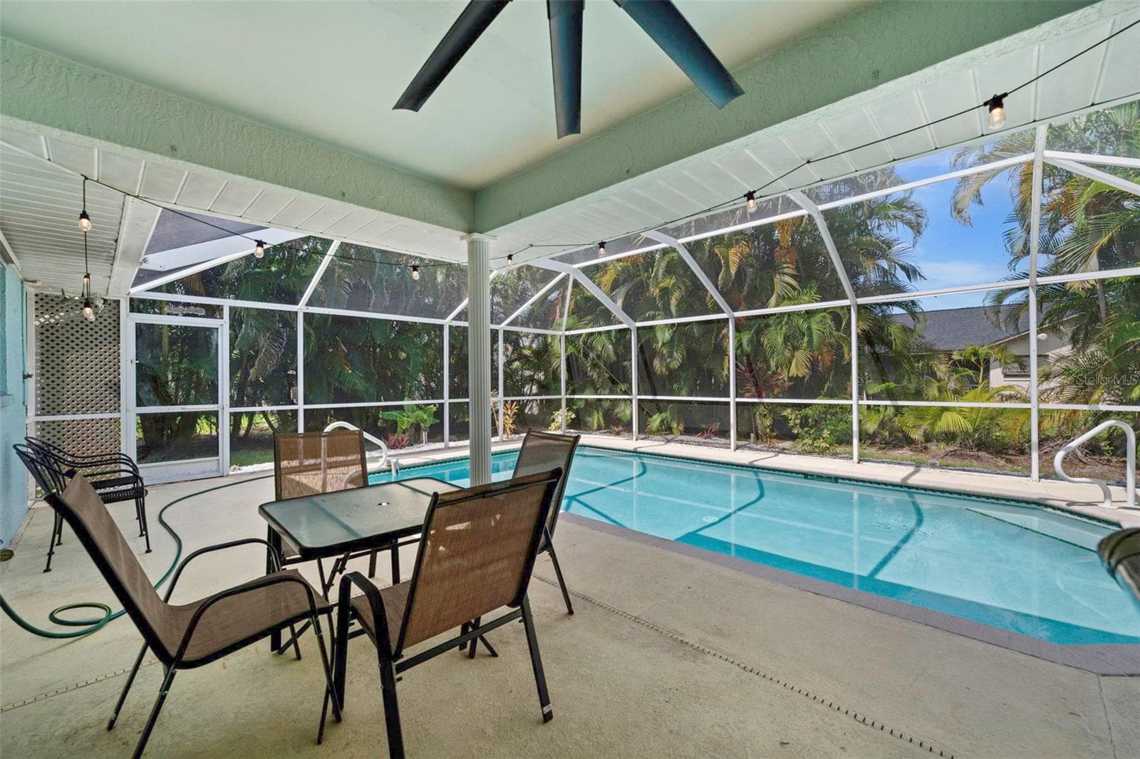 Lanai and pool are all screened in. - 3112 SW 16TH PL, CAPE CORAL