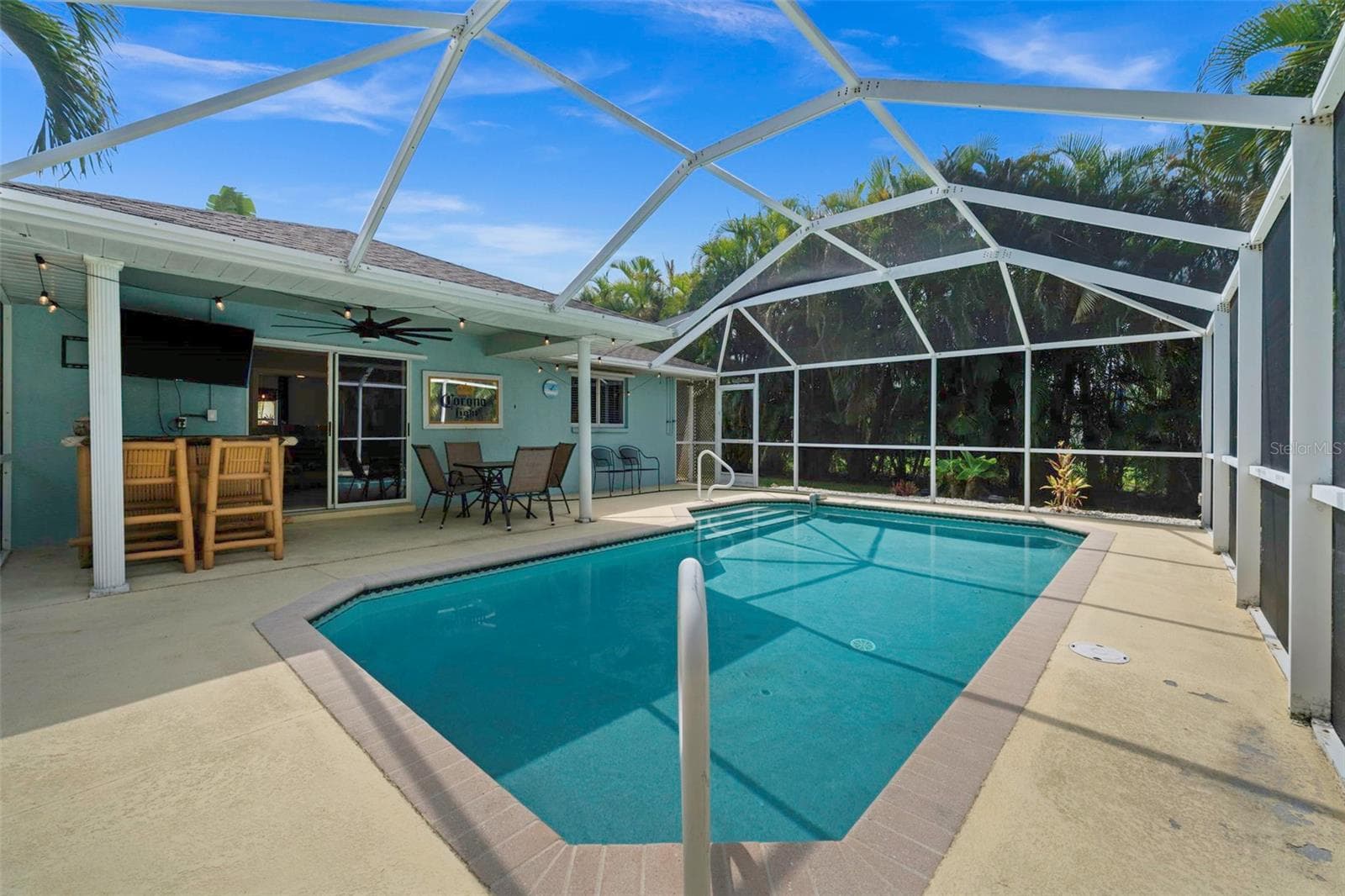 Take a dip in the screened pool - 3112 SW 16TH PL, CAPE CORAL