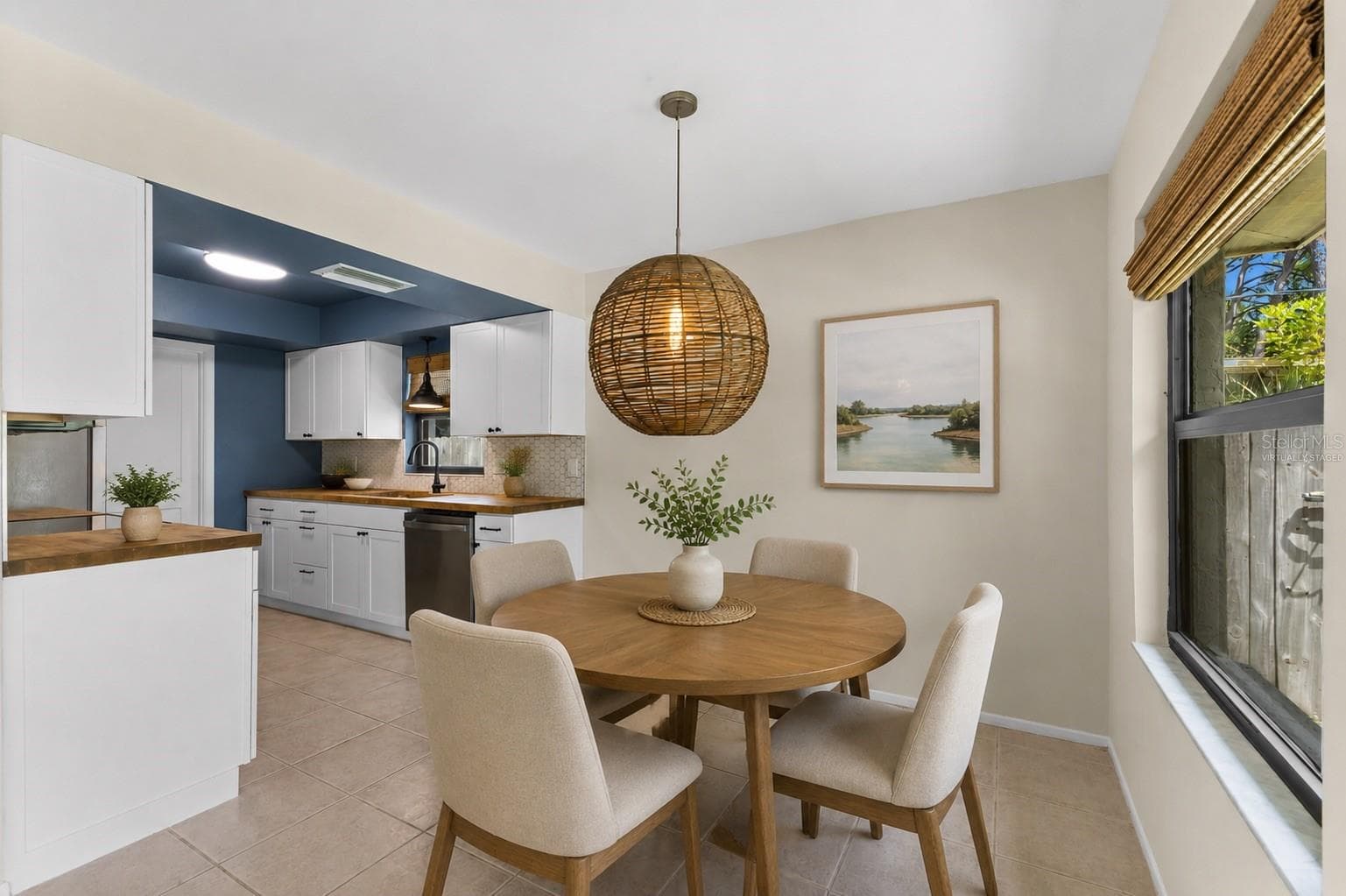 Dining Room - Virtually Staged - 1840 RITA ST, SARASOTA