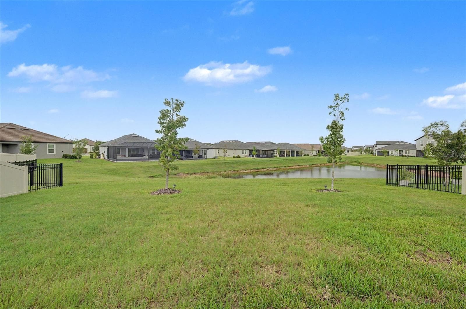 Large yard w/pond view - 10499 GABLE DIG LOOP, SAN ANTONIO