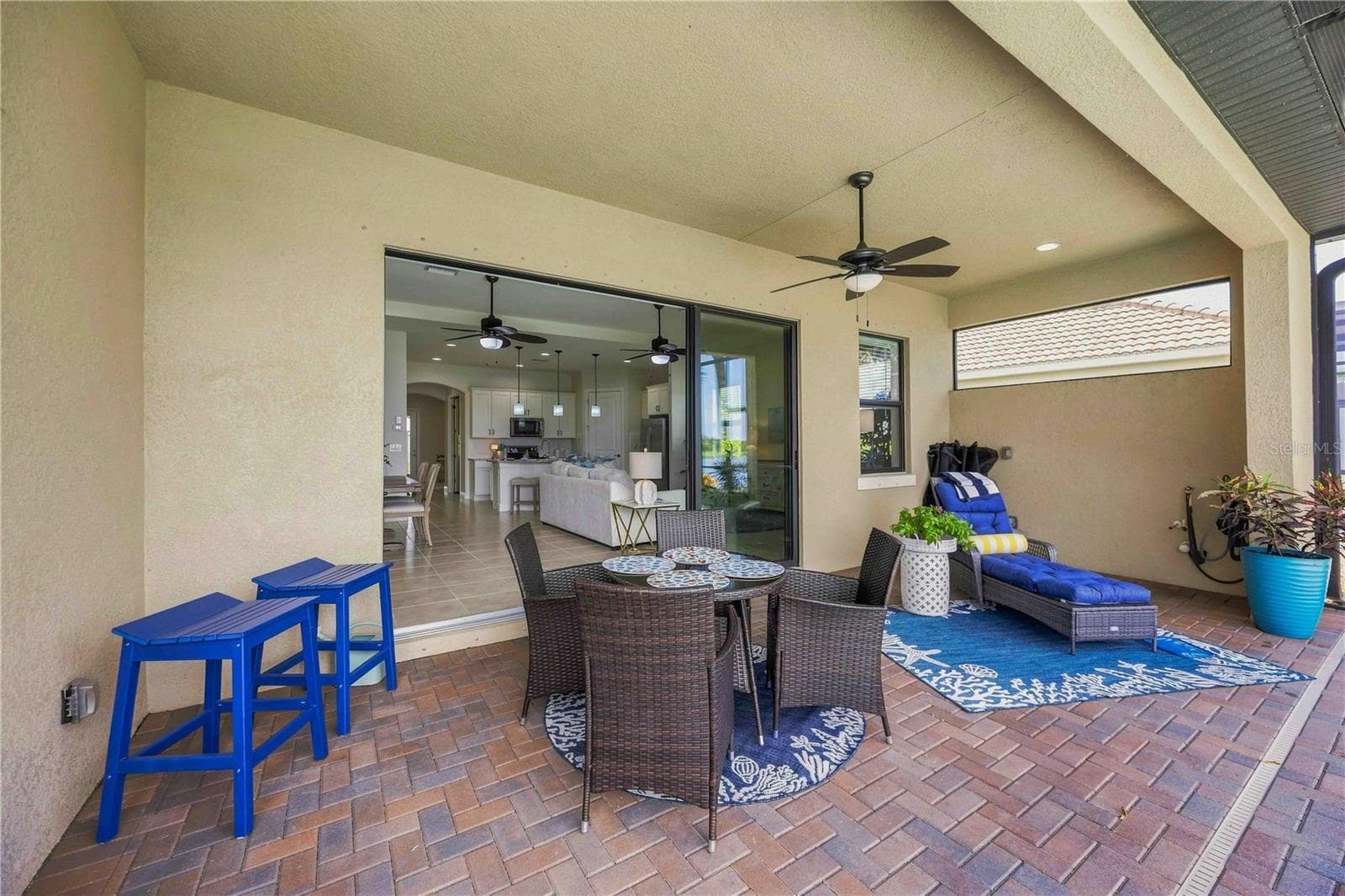 Space for an outside kitchen - plumbed for water and elec - 23781 WAVERLY CIR, VENICE