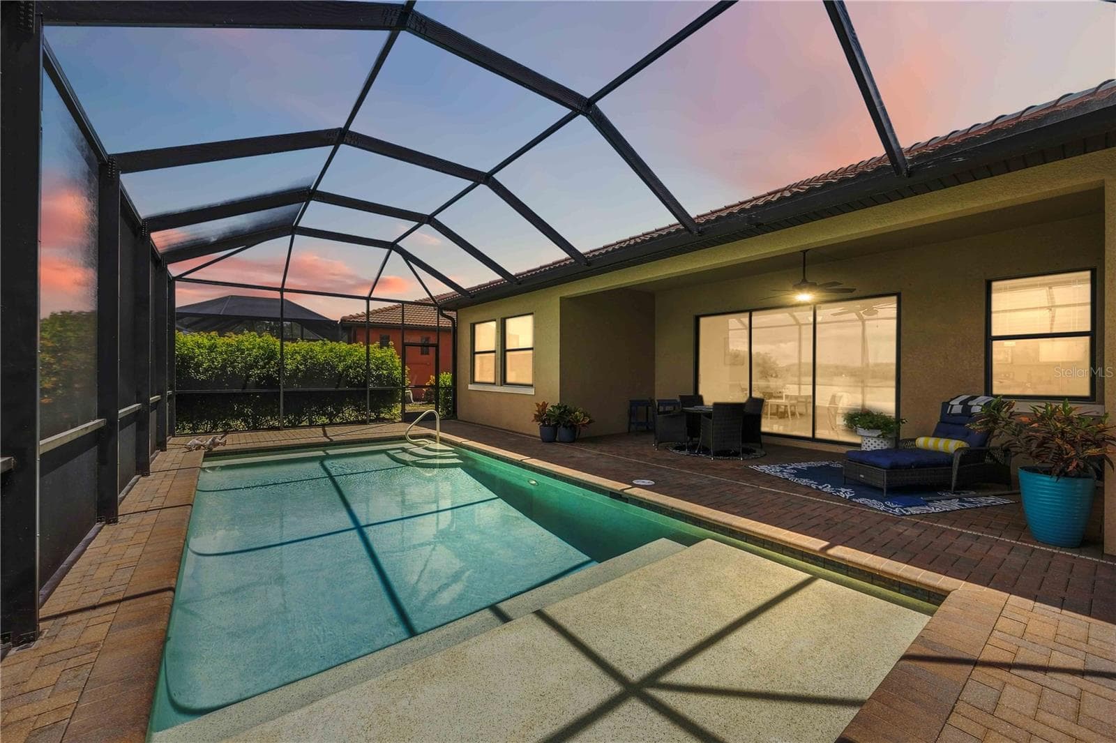 Sunset from Lanai. - 23781 WAVERLY CIR, VENICE