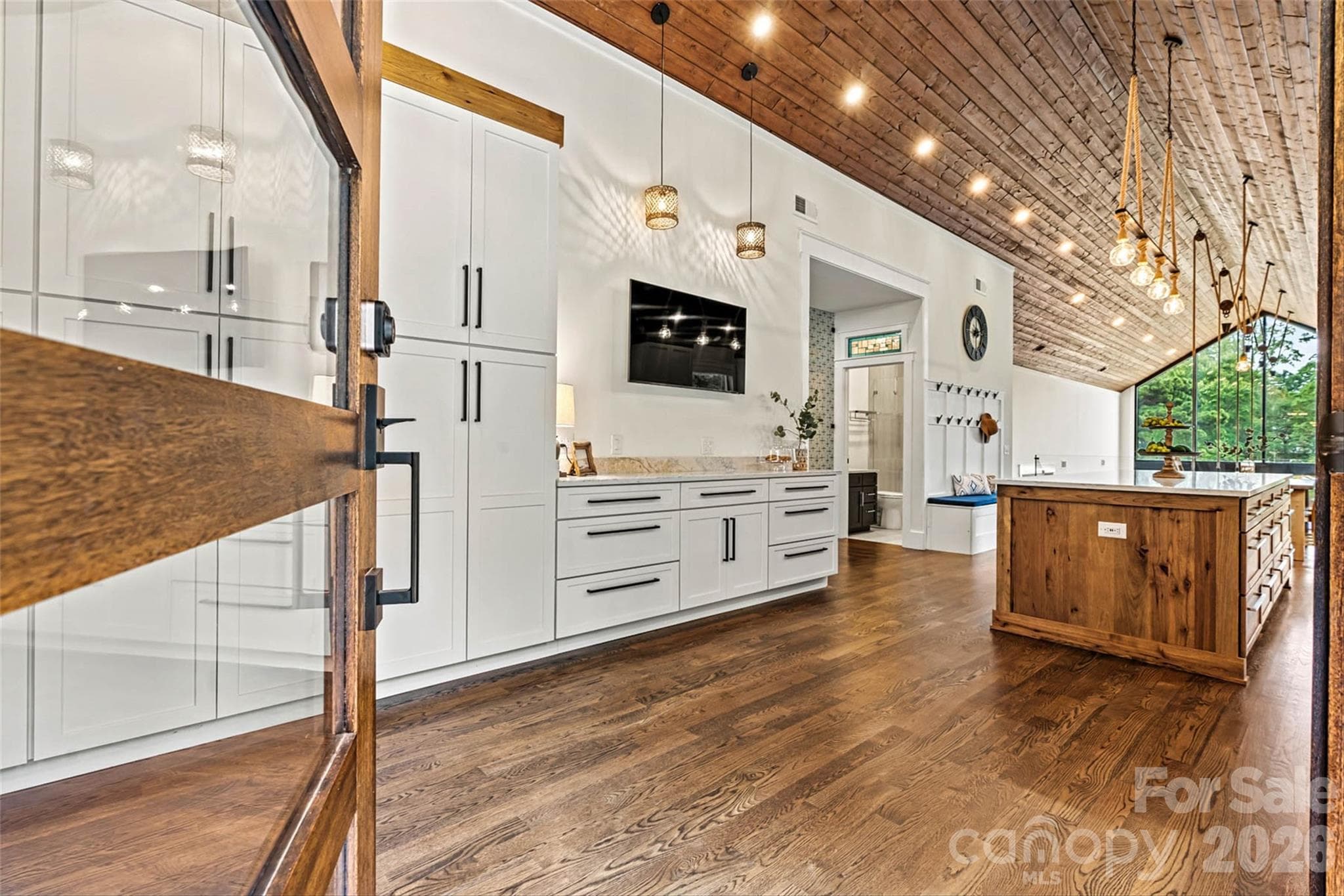 Oversized solid wood door for a grand entrance! - 7834 Green Cove Court, Denver