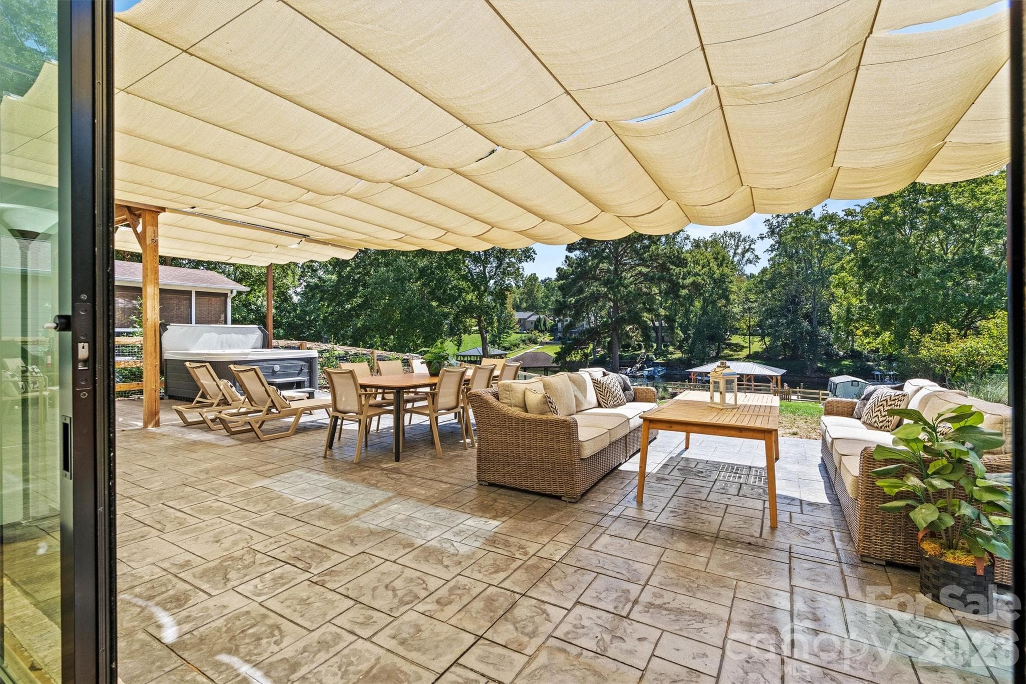 Custom, retractable sunshades. - 7834 Green Cove Court, Denver