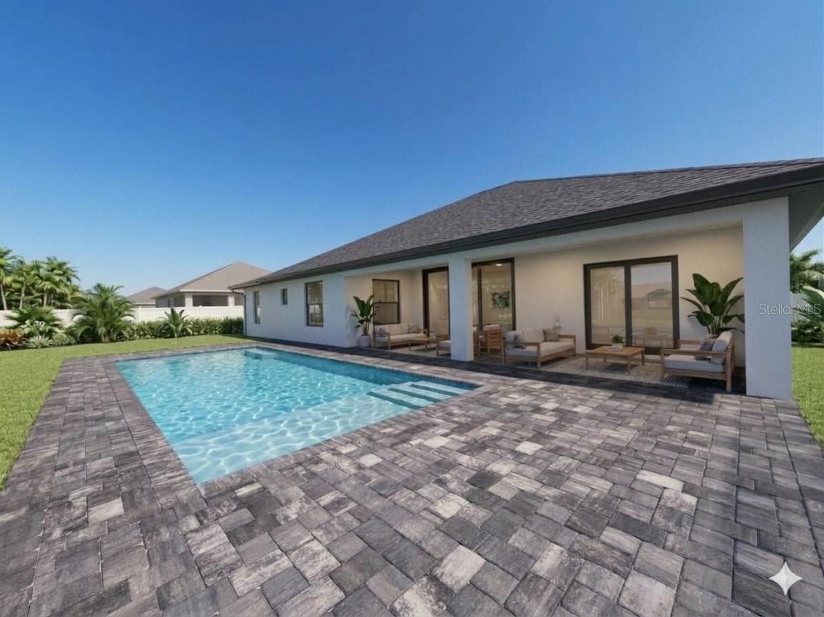 Rear elevation - AI rendering of Boca - 7 KASHGAR CT, PALM COAST