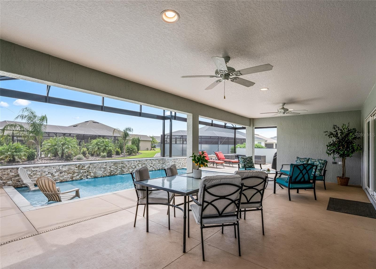 Covered Lanai Dining Area - 3146 JACQUELINE WAY, THE VILLAGES