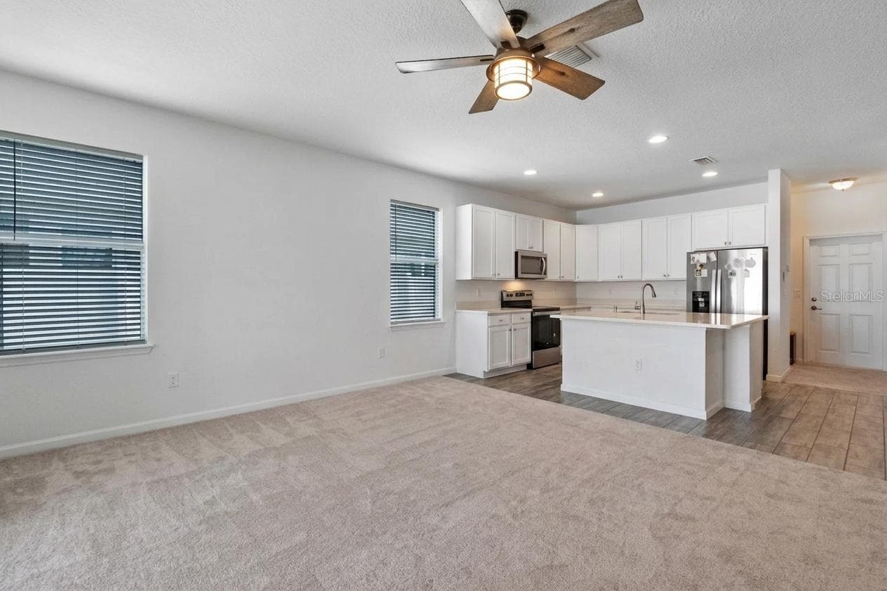 Open Concept Family Room Kitchen and Nook - 16021 CHAMPLAIN ST, CLERMONT