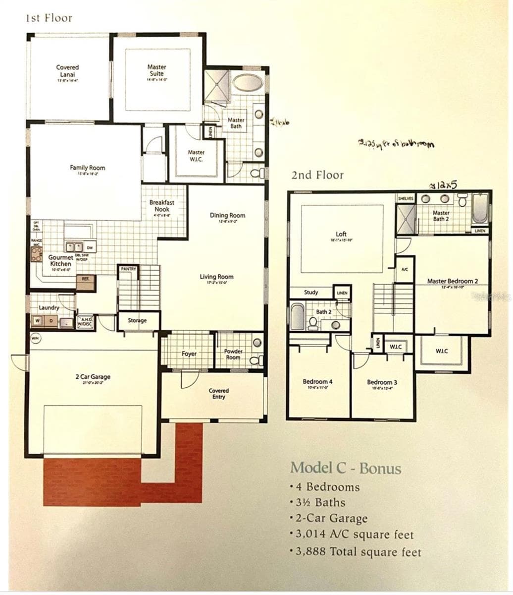 Floorplan (does not show office off dining room added pre-build) - 16021 CHAMPLAIN ST, CLERMONT