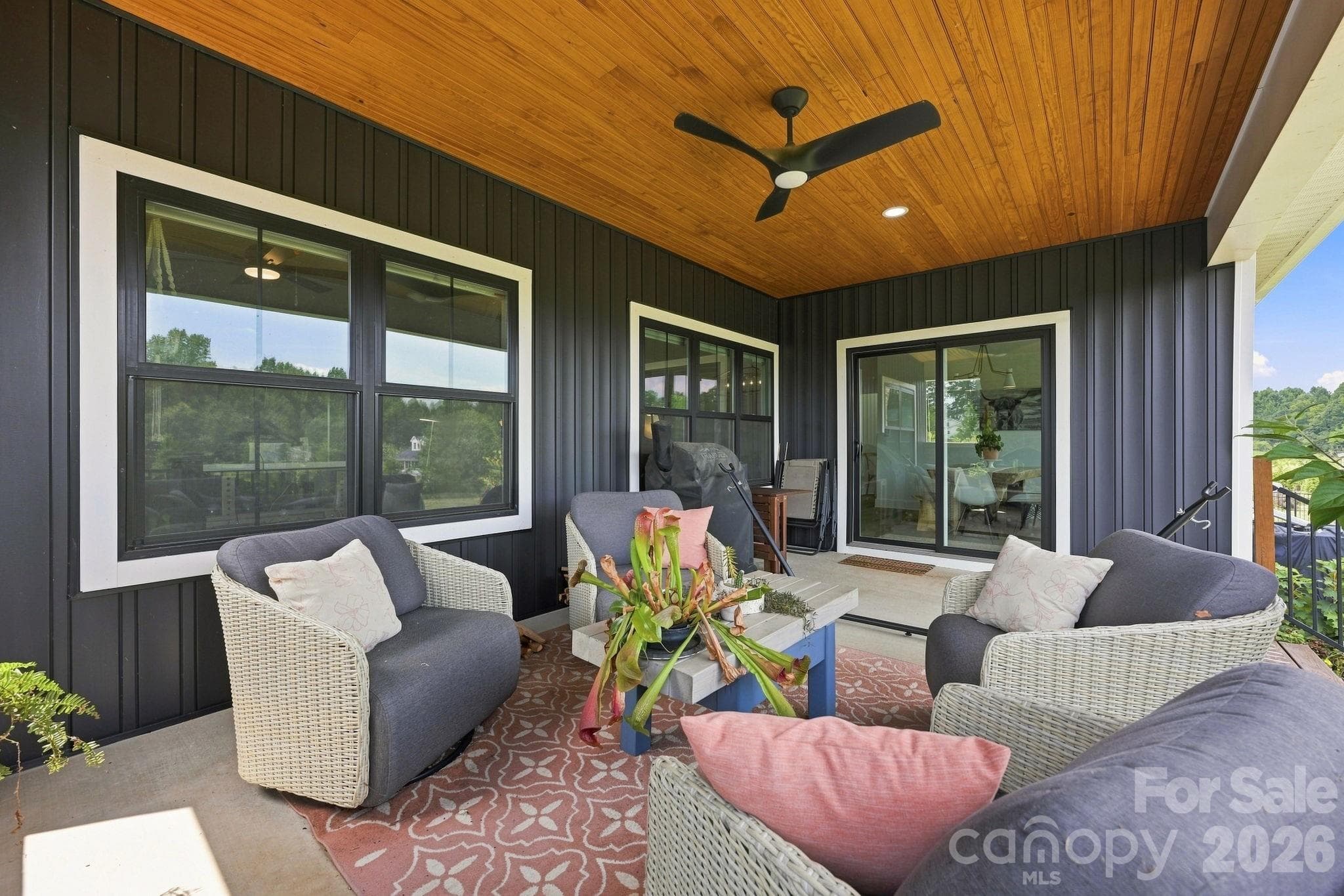 Covered Back Porch - 215 Cal Kennedy Road, Cleveland