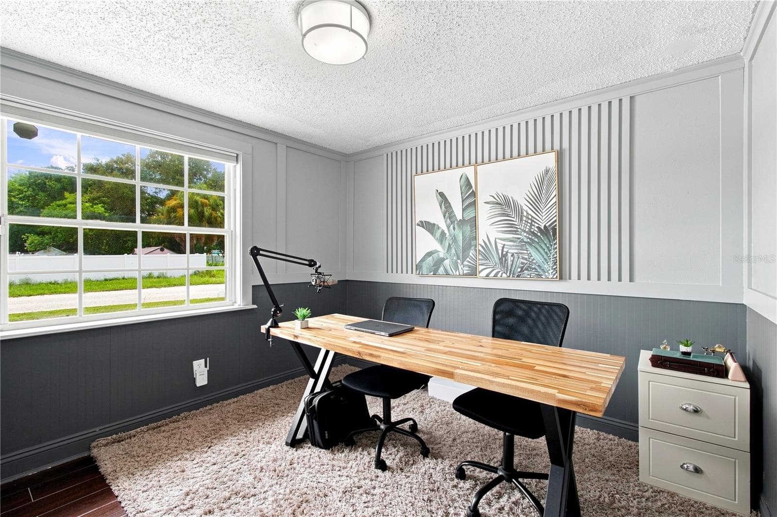 Bedroom #2 Wainscotting and beadboard wood wall designs elevates this room - 9020 AUBURN WAY, TAMPA