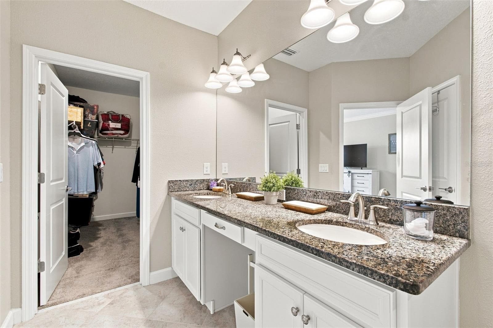 Primary Bath - Dual VAnity and Walk-In Closet - 18623 NOBLE CASPIAN DR, LUTZ