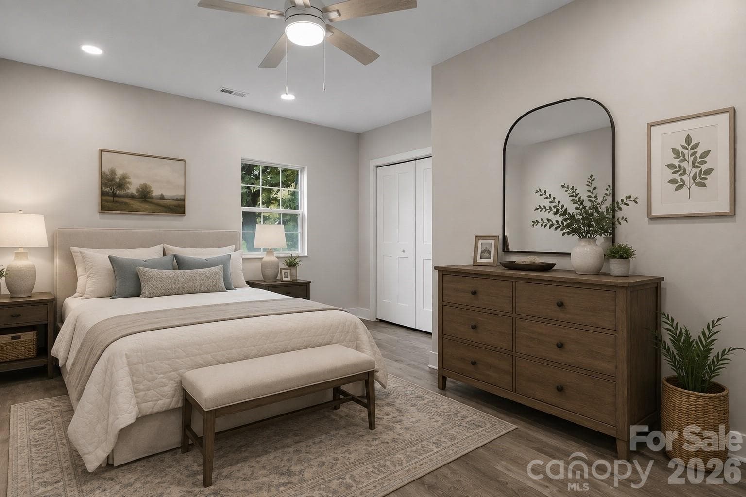 VIRTUALLY STAGED bedroom 1 - 605 Kings Mountain Street, Clover