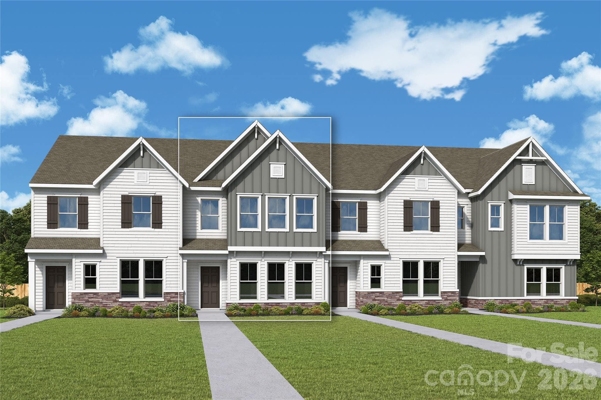 Exterior Elevation - 6609 Fire Lily Lane, Charlotte