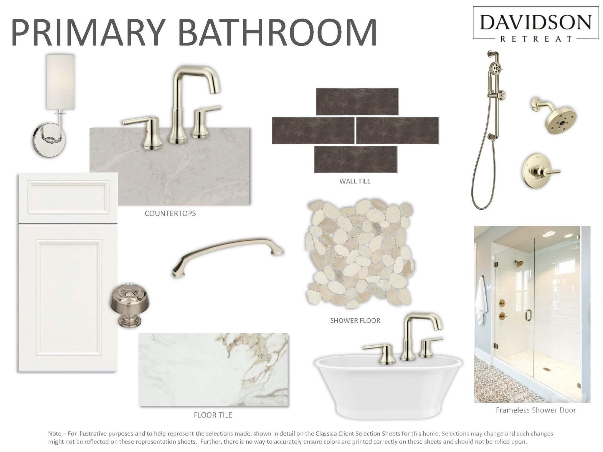 Primary Bathroom Selections - 128 Willow View Loop, Davidson